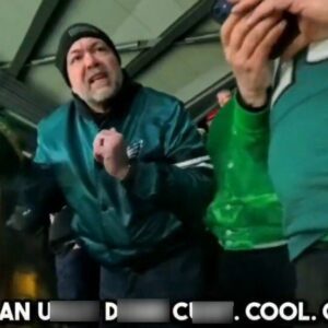 VIDEO: Shocking Footage Shows Disgusting Male Eagles Fan Verbally Abusing A Female Packers Fan In The Stands During Wild Card Game