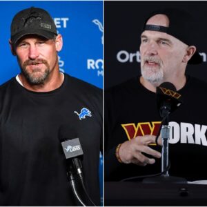 Perhaps fearing a confrontation with the Washington Commanders, Coach Dan Campbell criticized the Commanders' victory over the Tampa Bay Buccaneers, stating that it was unfair and that the Buccaneers deserved to win. t