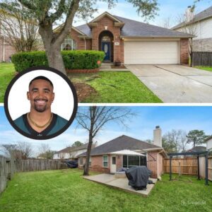 Eagles QB, Jalen Hurts bought a home just outside of Houston, Texas for just $215,000. Despite signing a contract for over $255 million, Hurts chooses to live a modest life during the offseason with a 4 bed, 2 bath home