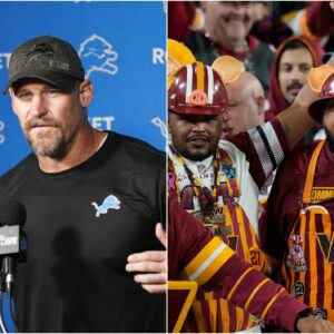 Detroit Lions coach Dan Campbell shocked by requesting the NFL organizers to limit the number of Washington Commanders fans attending the game against the Detroit Lions, claiming they are uncivilized and could negatively affect the game. t