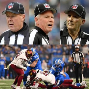 NFL BOMBSHELL: The NFL suddenly fired 3 referees who officiated the game between the Detroit Lions and the Washington Commanders for being involved