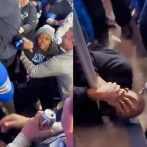 “Don’t Come To Ford Field And Disrespect Women”: Lions Fans KO’d Some Dude In The Stands During Ugly Brawl At Playoff Game (VIDEO)