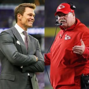 Andy Reid issued a stern four-word warning to Tom Brady, accusing him of damaging the Kansas City Chiefs’ image by criticizing NFL referees and alleging bribery during their games against the Houston Texans t