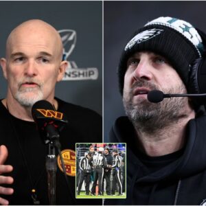 Coach Dan Quinn believes that the officiating crew for the upcoming game against the Philadelphia Eagles should be changed urgently, as he discovered that one of the referees had improper dealings with Nick Sirianni. t