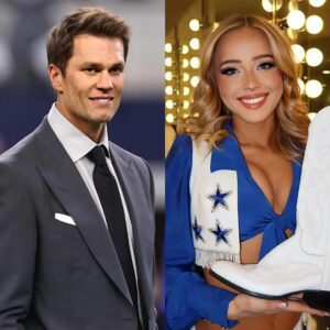 BREAKING: “Kylie Dickson, a member of the Dallas Cowboys cheerleading squad, made a big impression on fans after sending a flirty three-word message to Tom Brady, and this message is spreading rapidly.” t