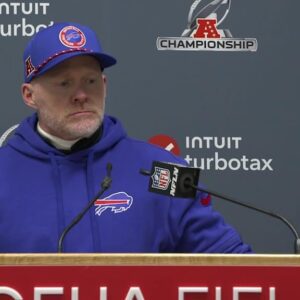 Coach Sean McDermott apologized to the fans and took responsibility for not being able to help the Buffalo Bills secure a victory, promising to work hard to help the team come back stronger.