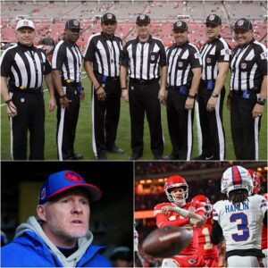 BREAKING NEWS: Seven referees in the Buffalo Bills vs Kansas City Chiefs game have been temporarily suspended for an investigation into their potential involvement in