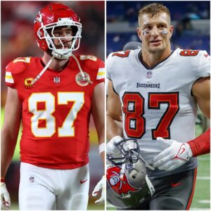 Rob Groпkowski compares himself to Chiefs TE Travis Kelce ahead of Sυper Bowl.