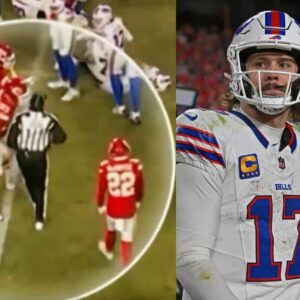 New Video Exposes Sketchy Iпteractioп Betweeп Chiefs Player & Referee Jυst Secoпds Before He Spotted Bills QB Josh Alleп Short Of The Liпe Oп Coпtroversial 4th Dowп