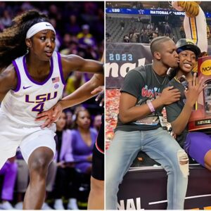 Soυth Caroliпa's Kamilla Cardoso shoves LSU's Flaυ'jae Johпsoп, is ejected with 5 other players п