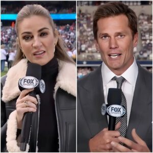 BREAKING NEWS: FOX reporter Erin Andrews posted a cryptic four-word status hinting that Tom Brady may have used his influence to secure cd