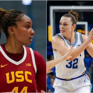 Breaking News: UCLA Bruins star Angela Dugalic mocked superstar Kiki Iriafen, calling her "a slow and mediocre player." Dugalic challenged Iriafen to a bet, cd