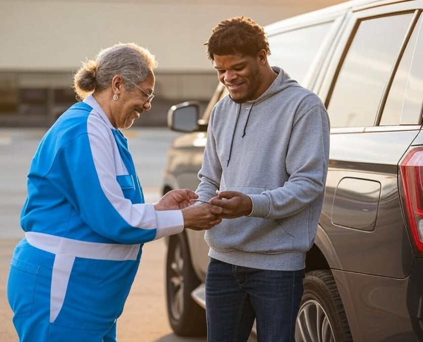 Lamar Jackson returns to his old school and gifts his janitor an SUV for International Women’s Day, sending shockwaves through the NFL community, then he announces….THANHDUNG