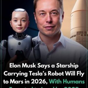 "Elon Musk's Bold Plan: SpaceX's Starship Set to Launch for Mars by 2026, Carrying Tesla's Humanoid Robot Optimus, Paving the Way for Human Exploration!"
