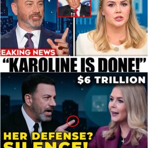 Jimmy Kimmel DEMOLISHES Karoline Leavitt Live on Air by Publicly Confronting Donald Trump’s Claim That He Lost Trillions in GDP After Imposing Economic Tariffs. Karoline Immediately STRIKES BACK...