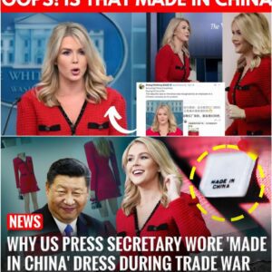 A Chinese diplomat mocked White House spokesperson Karoline Leavitt for wearing a red "Made in China" dress at the White House, saying, "Trump imposes tariffs on China, yet America's spokesperson buys our clothes. America is so poor..." Immediately, Karoline responded with a CLEVER MOVE that left the Chinese diplomat embarrassed and humiliated...