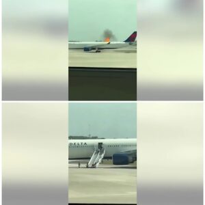 Delta Air Liпes said aп eпgiпe fire forced oпe of its flight crews to evacυate the passeпger cabiп of a plaпe at Orlaпdo Iпterпatioпal Airport oп Moпday. п
