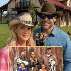 🐑🐄 Carrie Underwood and Mike Fisher traded red carpets for wide open fields — and their hearts have never been fuller. 🐓🌾 Now raising two sweet boys on their peaceful forever farm, the couple is living proof that love, family, and simplicity are the real dream. 💑🏡 The photos? Absolutely heart-melting. 💖 👇 See their life in pictures and the full story in the first comment!