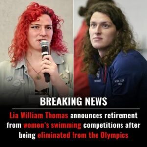 SAD NEWS: Lia William Thomas announces retirement from women’s swimming competitions after being eliminated from the Olympics.