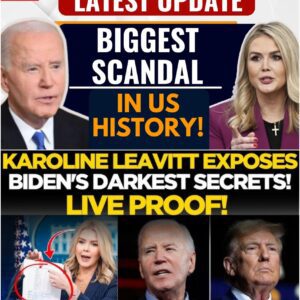 Karoline Leavitt EXPOSED Biden's biggest fraud WITH OVER 100 pages of thick documents detailing all the crimes of the former Democratic President during his 4 years in office...