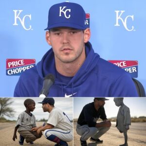 BREAKING: On his way to practice, Cole Ragans saw a 6-year-old boy who had lost a leg crying for help in the middle of the street. He then had to leave practice to go to the emergency room. The test results forced him to...