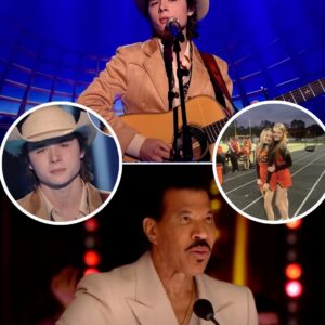 A NEW COUNTRY STAR IS RISING and his name is John Foster. This 18-year-old heartthrob from the small town of Benton, Kentucky, left the audience speechless during his performance on American Idol 2025, delivering an original, emotional ballad written for his two best friends who tragically died in a car accident at just 16 years old. The song instantly positioned him as one of the season’s front-runners. With his worn-out cowboy boots, a heart full of country soul, and a voice as smooth as Tennessee whiskey, Foster captivated the crowd — some were even brought to tears — as he strummed his guitar and poured raw emotion into every word. Lyrics like: “Heaven knows I miss her, tell that angel I love her…” left Lionel Richie wiping away tears, while Carrie Underwood exclaimed: “Y’all, we just found the future of country music!”