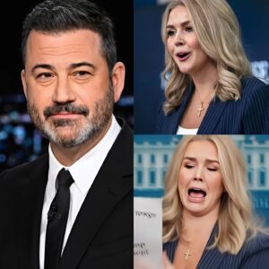 BREAKING DRAMA, THIS JUST HAPPENED: Karoline Leavitt KICKED OFF Jimmy Kimmel Live!—The EPIC Live TV Moment That Had Everyone Talking! In an explosive moment on Jimmy Kimmel Live!, Karoline Leavitt was dramatically kicked off the stage during a heated interview that left viewers in shock. What started as a typical TV appearance quickly spiraled out of control when tensions flared over a controversial topic. Leavitt, unflinching in her stance, clashed with Kimmel, and the fiery exchange reached its boiling point, leading to her abrupt removal. The stunned audience watched as Kimmel cut the interview short, leaving fans buzzing with questions. What sparked this unforgettable live TV moment, and how did Leavitt react? The fallout from this intense confrontation is already making waves across the media—don’t miss the shocking details