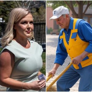 Karoline Leavitt Discovers Her Old High School Janitor Still Working at 80—And Her Next Move Leaves the Entire Town Stunned! Wearing a simple blazer, Karoline quietly walked alone into her old high school gymnasium, hoping only to revisit the roots that had shaped her. But when she glanced down the hallway and unexpectedly spotted a beloved, familiar face still quietly mopping the floors... at 80 years old, Karoline Leavitt stood frozen—staring at a man long forgotten by many—and made a decision... no one could have seen coming. What happened next left teachers, classmates, and the entire town in awe... as a silent hero finally received the recognition he had... never dared to expect