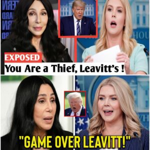 Drama Explodes: Cher is MAD at Donald Trump after Karoline Leavitt's lies are EXPOSED! What's the truth behind it? Is Karoline Leavitt the one hiding the truth?