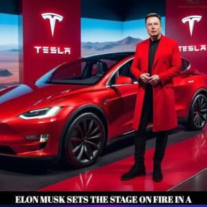 Fashion Meets Technology: Elon Musk Wears Red With Determination To Show Off New Tesla Super Product, Audience Explodes! ๐ด๐
