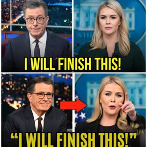 Stephen Colbert INSULTS Karoline Leavitt on Live TV–Her Response Leaves Audience Speechless! So...
