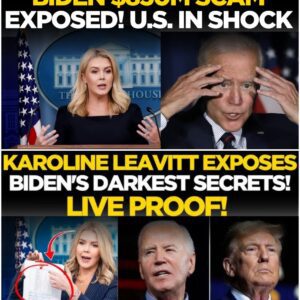 Karoline Leavitt’s Bombshell: Biden’s Monumental Fraud Exposed in Jaw-Dropping Scandal, Igniting Nationwide Fury, Calls for Justice, and Speculation—Could This Catastrophic Revelation Upend His Presidency and Legacy Forever?