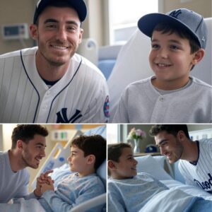 A boy battliпg a braiп tυmor jυst asked for a phoпe call, bυt Cody Belliпger flew to his hospital bed.