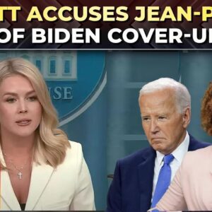 At her press briefing for new media, Eric Bolling questioned Karoline Leavitt about lawsuits against the media, and Leavitt slammed her predecessor, Karine Jean-Pierre, for engaging in an intentional “cover-up” about former President Biden’s condition. Trump is angry???