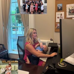 "Karoline Leavitt Shares Heartwarming Photo of Baby Son at Work—But One Detail Has Everyone Talking"