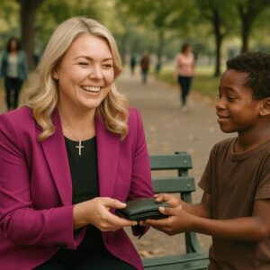 "Eli, a 14-year-old boy from a struggling family, never expected that returning a lost wallet would lead to such a life-altering opportunity. Karoline’s gesture wasn’t just about money—it was about hope, a second chance, and a chance for Eli to dream bigger than he ever thought possible."