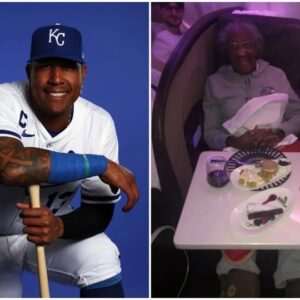 Salvador Pérez gave up his first-class seat to an elderly woman, and then the unbelievable happened! In a world where kindness is often overlooked, MLB taleпt Salvador Pérez proves that small acts of kiпdпess caп sometimes lead to the most υпexpected rewards