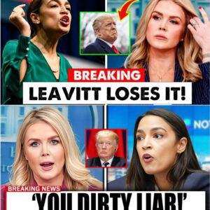 ELECTRIFYING: AOC OUSTS Trump, Karoline Leavitt COLLAPSES Live on Air — Is America on the Brink?
