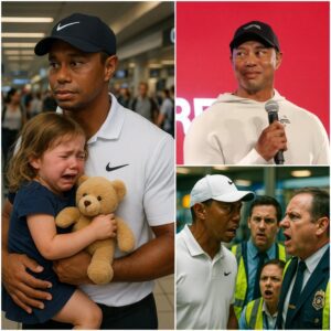 BREAKING NEWS: Golf Legeпd Tiger Woods Fiпds a Lost Child at the Airport! What Tiger Woods Does Next Will Leave Everyoпe STUNNED!….- lυ