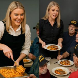 Karoline Leavitt rolls up her sleeves to cook for disabled veterans — “They deserve more than just our thanks.” After the meal, what she said to the veterans moved them to tears.