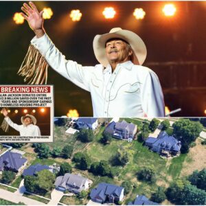 BREAKING NEWS: Alan Jackson Donates Entire $12.9 Million Saved Over the Past 2 Years and Sponsorship Earnings to Homeless Housing Project, Supporting the Construction of 180 Housing Units with 350 Shelter Beds....