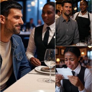 BREAKING: Novak Djokovic’s Heartfelt Note Changes Waitress’s Life in Belgrade...