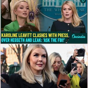 ‘Ask the FBI’: Karoline Leavitt SHUTS Reporter| Fiery Press Briefing Over Hegseth, War Leak Scandal Karoline Leavitt, the White House Press Secretary, erupted during a