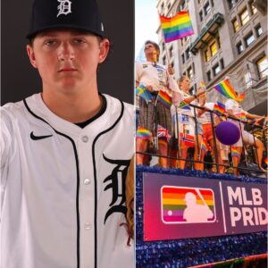 BREAKING: Reese Olson announces his decision to not celebrate Pride Month in June — he says "WOKE" doesn't deserve to be celebrated, prompting a wave of protests that hit the Detroit Tigers, forcing AJ Hinch to fire him...