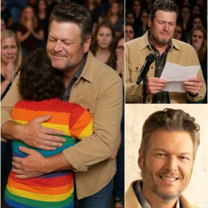 Blake Shelton Breaks Down After Reading LGBTQ+ Fan’s Letter — “Your Song Saved My Life”