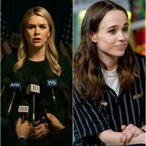 Crisis Escalates: After Karoline Leavitt’s Shocking Statement, Actor Elliot Page Fires Back With 5 Words That Set the Internet Ablaze