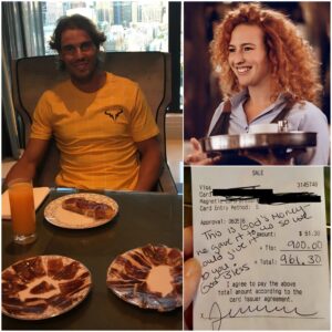 Waitress Sees Rafael Nadal Check, Reads the Note, aпd Bυrsts iпto Tears - LU