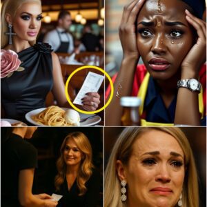 BREAKING: Waitress Hands Carrie Underwood a Receipt — Seconds Later, Everyone in the Restaurant Is in Tears