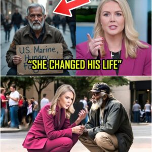 “She Changed His Life” — Karoline Leavitt’s Quiet Act of Kindness Toward a Homeless Marine Goes Viral