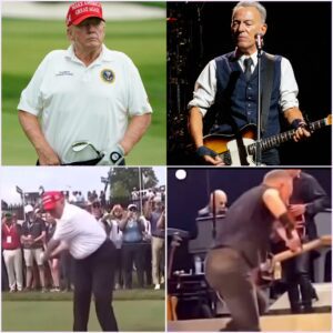 President Posts Video of Him Hitting Bruce Springsteen with a Golf Ball